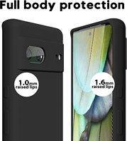 Pour Google Pixel 8 8 Pro Pixel7 7Pro 7A Hi-Q coque en silicone liquide de haute qualité lentille de caméra en Micro Fiber étui Fundas
