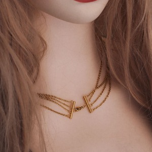 وصلات مكون من الفولاذ المقاوم للصدأ موصلات حلقة متعددة متعددة الشبك قفل مستطيل لصنع القلادة ، - Product Image 6