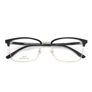 Monturas de Gafas Kazoo, Rectangulares, Medio Marco, Diseño Transparente, TR90, Unisex, Lentes Asféricas 55-18-145 - Product Image 1