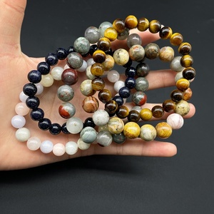 10mm Fashion Brown Tiger Eye Blue Howlite Turquoise <strong>Clear</strong> <strong>Quartz</strong> Gemstone Beads Personality Handmade Jewelry <strong>Bracelet</strong> for Gifts - Product Image 6