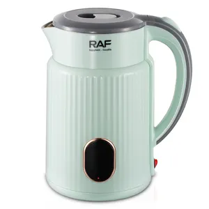 RAF品質1.8L家庭用水ボイラーステンレス鋼ティーポット電気プラスチックケトルデジタルディスプレイ付き