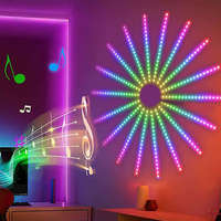Feux d'artifice intelligents RGBIC Télécommande APP Décoration de fête intérieure Eau courante Lumière d'étoile pleine couleur Bande lumineuse LED
