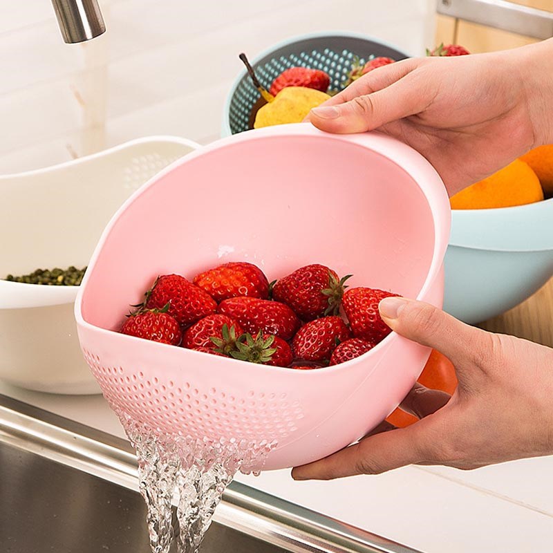 Sieves and Strainers Rice Washing Bowl Pulses Fruits Vegetable Noodles Pasta Washing Bowl Strainer Drain Basket
