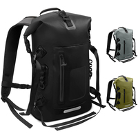 Sac à dos étanche en PVC 35L avec fermeture à enroulement, idéal pour la randonnée, la plongée et le camping