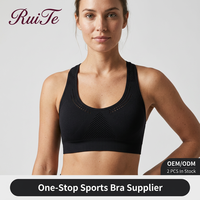 Sujetador Deportivo Acolchado Sin Costuras, Personalizado al Por Mayor, de Secado Rápido, Elástico en Cuatro Direcciones, para Yoga, Fitness y Running