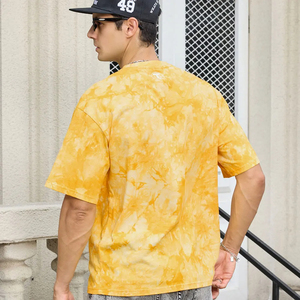 Camiseta Oversize Estilo Hip Hop Tie Dye con Bordes Desgastados, Camiseta Larga de Streetwear, Ropa de Moda para Hombre, Precio de Fábrica - Product Image 2