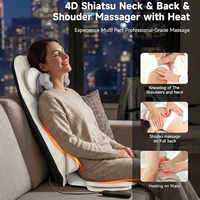 Coussin de massage Shiatsu complet pour le dos avec positionnement ajustable du cou, pétrissage, tapotement, chauffage et compression d'air OEM ODM