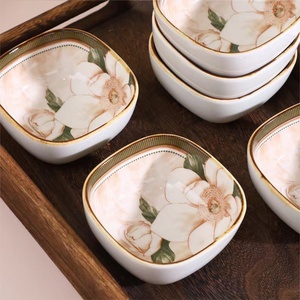 Stile giapponese personalizzato decalcomania porcellana salse di soia piatto di condimento burro <span class=keywords><strong>senape</strong></span> aceto salsa ceramica ciotola per <span class=keywords><strong>cucina</strong></span> - Product Image 3