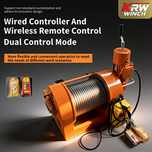 Двухканатная синхронная электрическая лебедка с синтетическим тросом, дистанционным и ручным управлением тягой - Product Image 4