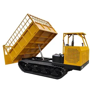 Maquinaria de construcción 4500kg mini camión volquete sobre orugas a la venta