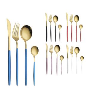 Ensemble de couverts de luxe portugais personnalisés, élégants et dorés, en acier inoxydable, couteau, cuillère et fourchette, directement de l'usine - Product Image 1