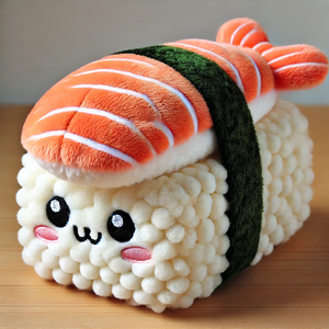 ODM وصل حديثًا مخصص محشو سوشي قطيفة تخصيص التصميم الخاص بك مخصص دمى طعام السوشي محشوة اللطيفة - Product Image 4