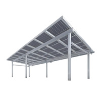 Abri solaire en aluminium durable, imperméable, pour la protection des véhicules, abri de stationnement photovoltaïque pour économiser l'énergie
