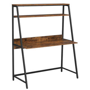 Bàn viết bằng gỗ với 3 Kệ Bàn máy tính Tier thang nhà bàn văn phòng với lưu trữ mạnh mẽ kệ sách hiện đại phong cách đơn giản - Product Image 1