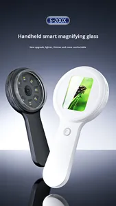 عدسة مكبرة محمولة باليد Kensoya V7 بتكبير 200 مرة مع إضاءة LED بيضاء/بنفسجية، ضمان لمدة سنة، تقبل الطلبات حسب تصميم العميل والتصنيع بالعلامة التجارية الخاصة - Product Image 3