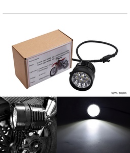 90W faros <span class=keywords><strong>de</strong></span> motocicleta lámpara 9 foco Led accesorios <span class=keywords><strong>de</strong></span> <span class=keywords><strong>faro</strong></span> LED <span class=keywords><strong>de</strong></span> punto cabeza luces DRL 9000lm 6000K 12V 24V - Product Image 4