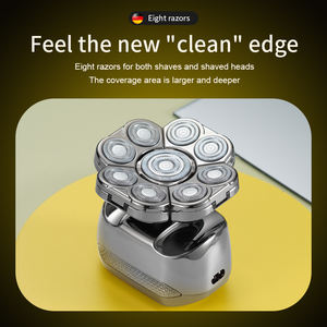 Komingdon afeitadora electrica hombres 9D impermeable 5 en 1 todo Metal eléctrico rotativo afeitadoras máquina multifuncional cabeza afeitadoras - Product Image 4