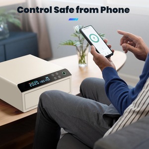 Ceqsafe điện tử kỹ thuật số khóa sử dụng da bluetooth ngăn kéo an toàn sinh trắc học đồ trang sức đồng hồ CuộN nhà an toàn hộp - Product Image 3