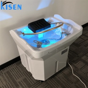 Kisen Salon Beauty Portable Shampoo <b>Bed</b> with White <b>Black</b> Green Color Water Circulation Fumigated Water Pipe on Sale - Product Image 5