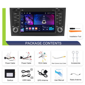 Podofo 7 "4 + 64G 2 Din Android Autoradio GPS intégré USB sans fil Carplay/Android Auto Wifi/EQ Car Audio pour <span class=keywords><strong>Audi</strong></span> A6 C5/S6/<span class=keywords><strong>RS6</strong></span> - Product Image 6