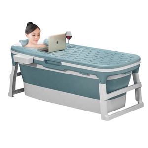 Bañera grande de plástico para adultos, baño de ducha plegable barato, bañera independiente plegable para interiores - Product Image 3