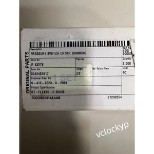 1PCS NUEVO Sensor de presión Trafag 9B4.4277 Envío rápido a través de Fedex/DHL - Product Image 3