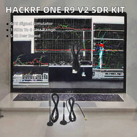 HackRF One R9 V2.0.1 Plataforma de Radio Definida por Software Basada en Linux I2C 1MHz-6GHz Simulador GPS con Carcasa y Cuatro Antenas
