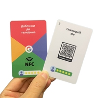 Tarjeta de revisión personalizada PVC NFC 213 Facebook/Tik Tok/Instagram Social Media App Tap Business NFC Card