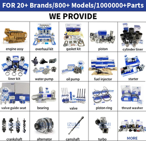 Kit de pistons et segments IZUMI ORIGINAL pour Isuzu 4HG1 pour ELF NPR TRUCK 4570CC DIESEL Pièces de machines de construction - Product Image 2