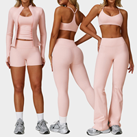 Vêtements de sport personnalisés de haute qualité, collants à séchage rapide, taille haute, grandes tailles, ensembles de sport, vêtements de yoga pour femmes