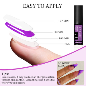 <span class=keywords><strong>LILYCUTE</strong></span> Esmalte en Gel Reflectante de 5ml con Brillo Disco, Logotipo Personalizado, Alto Brillo, Gel para Arte de Líneas con Purpurina para Salón - Product Image 6