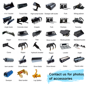 Mesin Diesel CE EPA ember muatan setir selip kecil jalur kuat grosir pemuat kemudi selip Mini dengan Gearbox pompa - Product Image 6