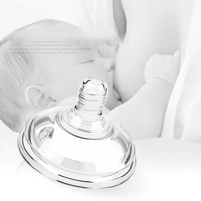 Babybetter-botella de silicona líquida sin BPA para bebé, tetina de látex, supercuello ancho, estándar de fábrica, calibre ODM, venta al por mayor