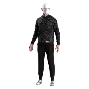 Sweat-shirt à capuche surdimensionné pour homme, décontracté, à sublimation OEM, avec grandes poches, en tissu épais - Product Image 6