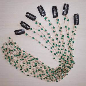 Neue blinkende Kupfer Diamant Quaste Kette Haarnadel geflochtenes Haar Kopfschmuck glänzendes Haar Zubehör für Frauen - Product Image 4