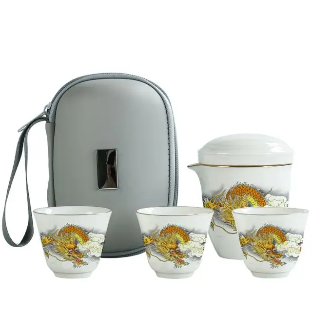 Nouveaux produits Des milliers de montagnes Portable tasse à thé théière coffret cadeau nouvel an coffret cadeau mariage coffret café chinois