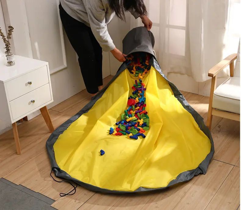 Pochette pliable de haute qualité pour enfants, organiseur avec tapis de jeu, tapis de sol, nouveau, 2020