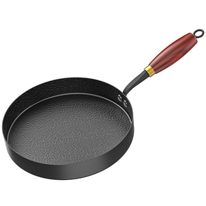 Poêle en fonte pré-assaisonnée, chauffe rapidement et uniformément, durable, sans revêtement, antiadhésive, compatible gaz, électrique et induction - Product Image 1