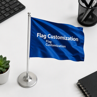 Drapeaux transfrontaliers sur mesure 3x5 pieds, impression numérique double face, bannières extra-larges pour promotion extérieure d'entreprise