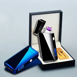 Factory Fancy Smoking Double Fire wiederauf ladbare USB Plasma Arc elektronische Feuerzeug für Weihnachts geschenk