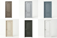 Pintu Kayu Interior Minimalis Modern Inti Padat Berdensitas Tinggi untuk Kamar Tidur Hunian Ramah Lingkungan dan Tahan Aus