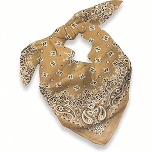 ฮิปฮอปพิมพ์ลายดิจิตอลแฟชั่นสไตล์ยุโรปและอเมริกันผ้าพันคอแบรนด์หรูเครื่องประดับผมผ้าพีชสี่เหลี่ยม - Product Image 3