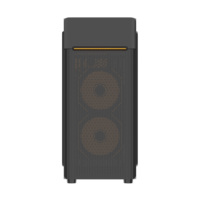 Boîtier d'ordinateur ATX personnalisé pour bureau, format Mid Tower, en matériau SPCC avec panneau métallique