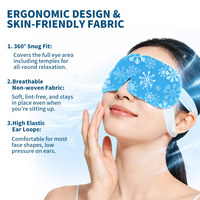Masque Hydrogel pour les Yeux Anti-Poches et Anti-Cernes – Patchs Rafraîchissants Sans Glace à l'Ectoïne – Masque Oculaire Compresse Froide