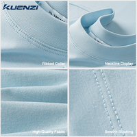 T-shirt pour femme Kuenzi à manches courtes, anti-boulochage, absorbant la transpiration, poids lourd 250 GSM, tissu antibactérien 7A, sensation de fraîcheur
