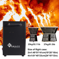 Igreslite 100W DMX512 contrôlé électrique réel feu scène projecteur carré Disco DJ feu pulvérisation Machine pour mariages métal fer