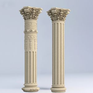 Molde de columnas romanas de hormigón para construcción de casas, molde de plástico para pilares de puerta de Villa, columnas laterales de molde de forma cilíndrica - Product Image 3