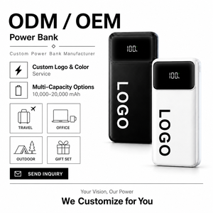 Batterie externe portable ultra-mince haute capacité 10000mAh 20000mAh à double entrée USB Micro USB Type-C Li-Polymère à charge rapide - Product Image 1