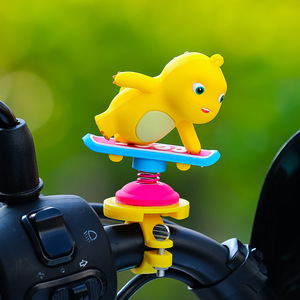 Ornement de vélo en résine en forme de dragon de dessin animé mignon, décoration pour enfants, accessoire de guidon facile à installer - Product Image 1