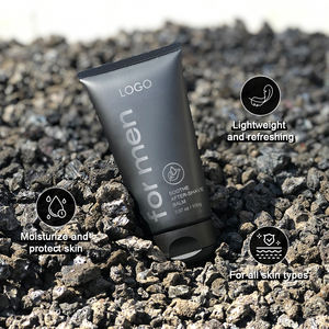 Vente en gros Vitamine A Antioxydant Apaise le rasage Irritation Rafraîchissant Tube noir Hydratant pour le visage Baume après-rasage - Product Image 1